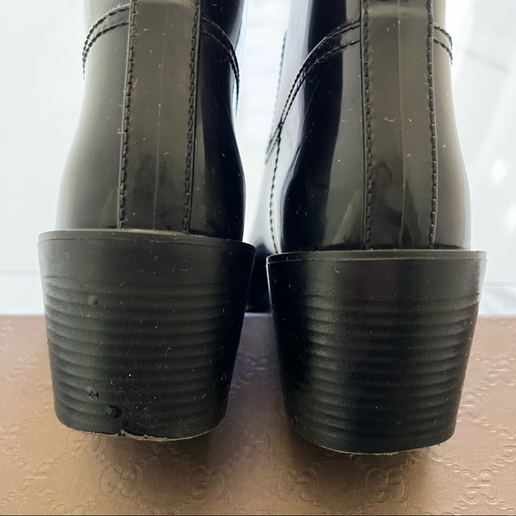 GUCCI Interlocking G Logo Rubber Rainboots 38 - Picture 10 of 13